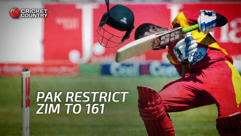 Richmond Mutumbami was hit on his head by Mohammad Irfan &copy; AFP