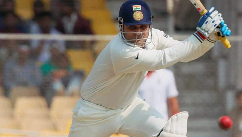 Virender Sehwag (above) added 124 runs for the third wicket with centurion Himanshu Rana &copy; PTI (File Photo)
