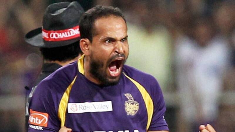 yusuf Pathan's figures were striking as he bowled 10.4 overs on the trot from the pavilion end for his four wickets &copy; PTI (File Photo)