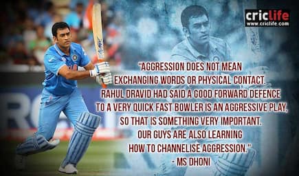 MS Dhoni defines his version of ‘aggression’