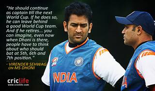 Virender Sehwag wants MS Dhoni to captain India in World Cup 2019