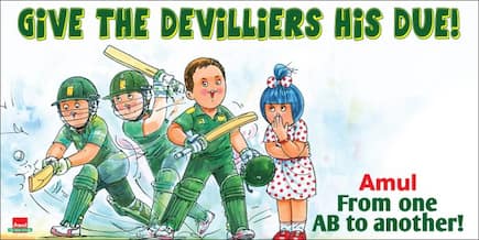 Amul’s new topical a tribute to AB de Villiers!