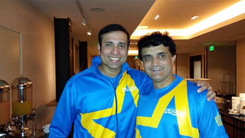 VVS Laxman with Sourav Ganguly during the series. Photo courtesy: VVS Laxman on Twitter. 