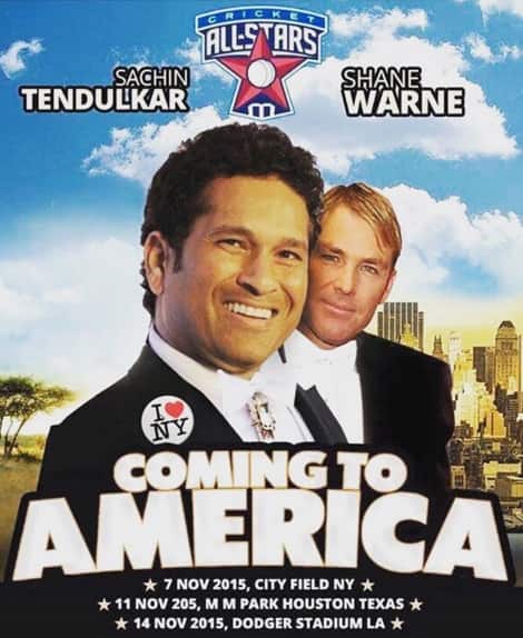 Revealed: Poster for the epic clash between Sachin’s Blasters and Warne’s Warriors