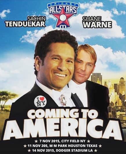 Revealed: Poster for the epic clash between Sachin’s Blasters and Warne’s Warriors