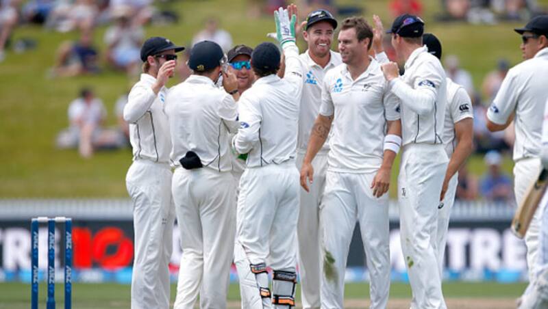 New Zealand (above) registered a comfortable five-wicket win over Sri Lanka and seal the series with a 2-0 whitewash &copy; Getty Images