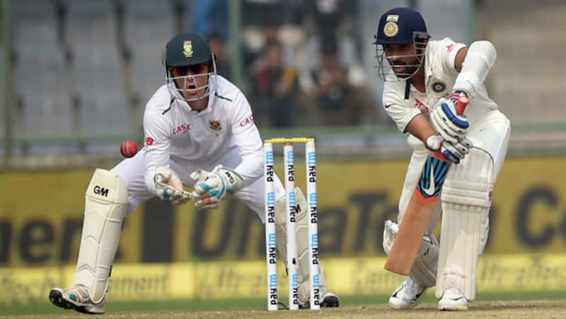 आजिंक्य रहाणे ने भारतीय सरजमीं पर लगाया पहला अर्धशतक © AFP