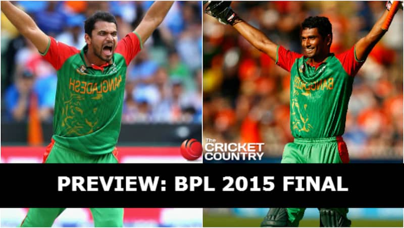 Mashrafe Mortaza (left) and Mahmudullah will lead Comilla Victorians and Barisal Bulls respectively &copy; Getty Images