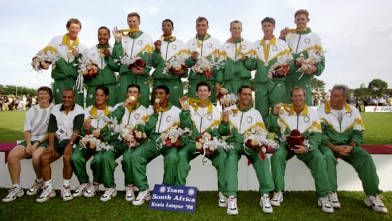 Cricket featured in the 1998 Commonwealth Games; South Africa (above) beat Australia in the final to claim gold &Acirc;&copy; Getty Images