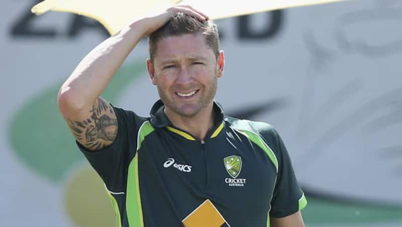 Michael-Clarke-of-Australia-cools-off-during-an-Australian-Nets-Session1