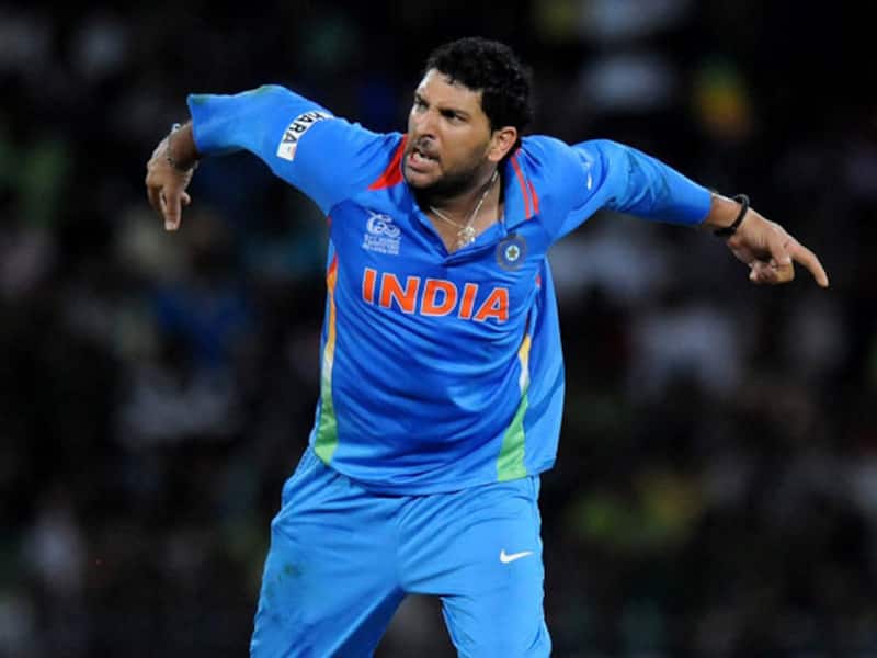 Yuvraj Singh at his animated best during ICC World Cup 2011 &Acirc;&copy; Getty Images