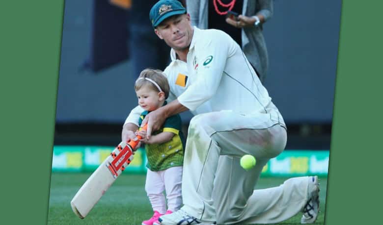 Daddy David Warner turns a coach for Ivy Mae