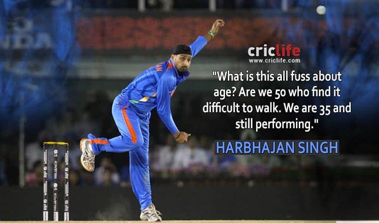 Harbhajan Singh dismisses the age talk