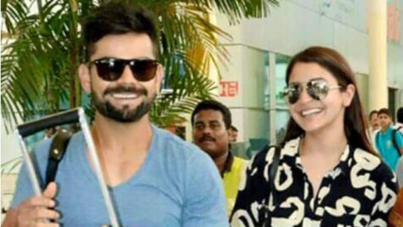 मुंबई एयरपोर्ट पर एक साथ नजर आए  विराट-अनुष्का 