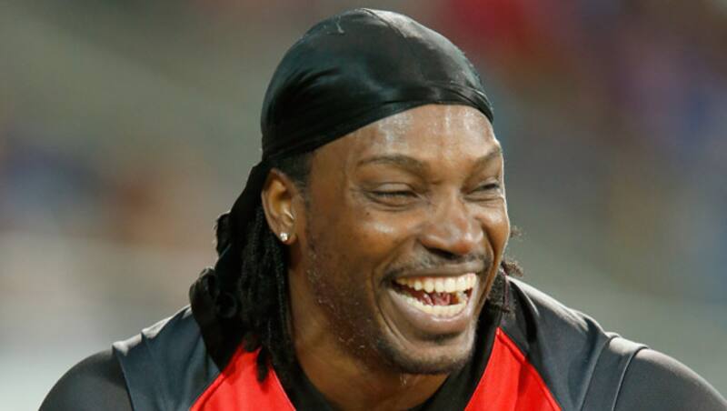Chris Gayle later  apolosied to the BBL journlaist &Acirc;&copy; Getty Images