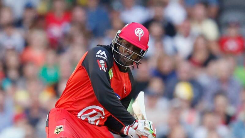 Chris Gayle is known for his ability to hit the ball big; not so much for his running between the wickets &copy; Getty Images