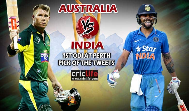 Pick of the tweets: Australia vs India, 1st ODI at Perth