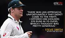 When Steve Smith went for the kill but his counterpart Jason Holder disagreed