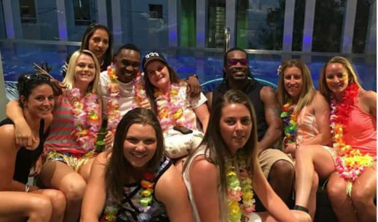 Chris ‘World Boss’ Gayle and Dwayne Bravo welcome New Year in their style