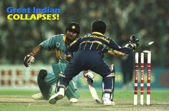 10 infamous batting collapses by Team India