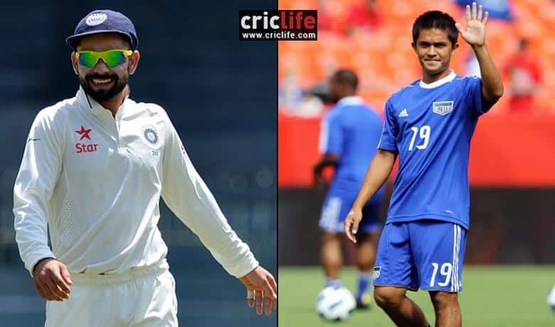 Sunil Chhetri, Virat Kohli indulge in bromance on Twitter