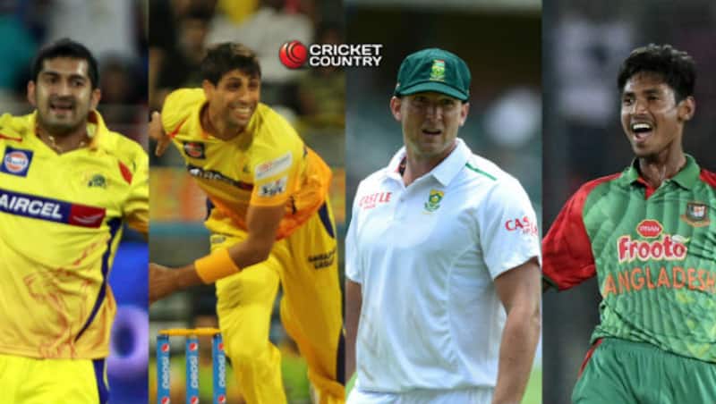 (From left) Mohit Sharma, Ashish Nehra, Hardus Viljoen, and Mustafizur Rahman will be players to watch out for &Acirc;&copy; IANS