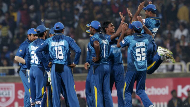Sri Lanka (above) aim to win a T20I series against India after a long wait &copy; AFP