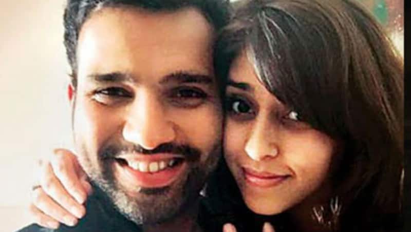 रोहित शर्मा और रितिका साजदेह Photo courtesy: DNA