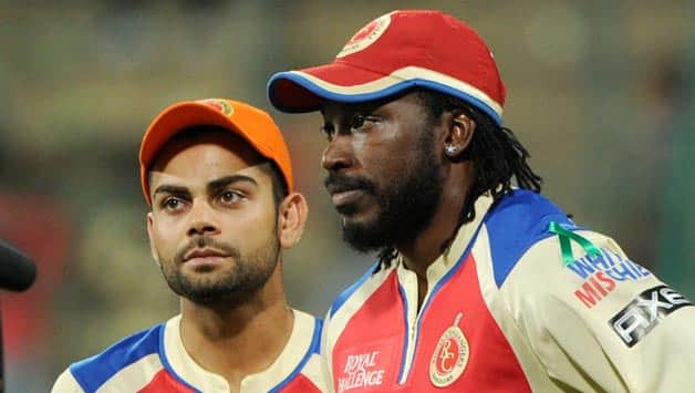 Virat Kohli (Left) and Chris Gayle (Right)