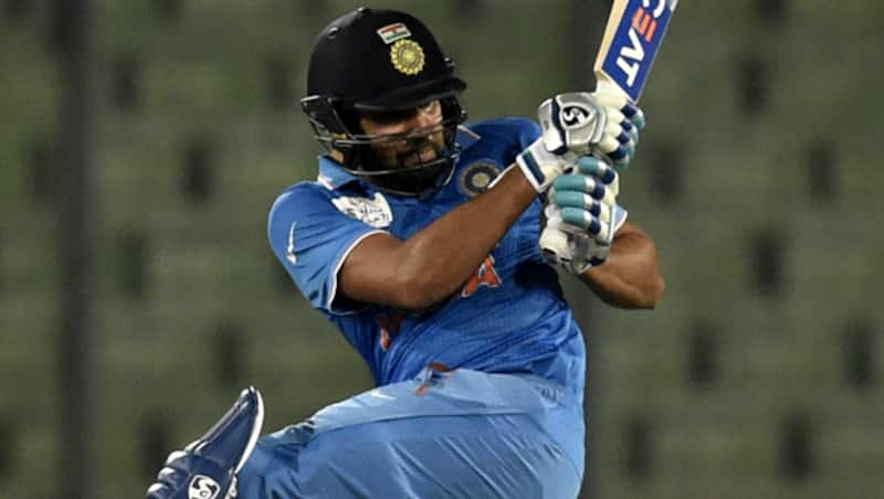 Rohit Sharma (above) was dismissed for a healthy 43 by spinner Samuel Badree &copy; AFP (File Photo)