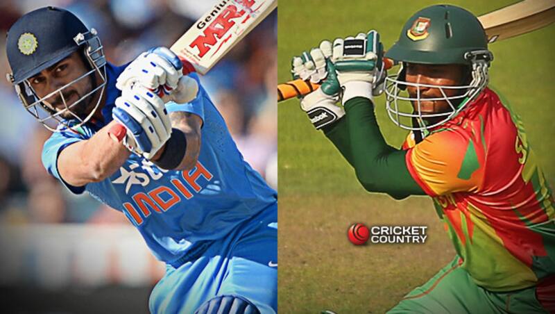 विराट कोहली और शाकिब अल हसन अपनी अपनी टीमों के लिए सबसे भरोसेमंद खिलाड़ी होंगे