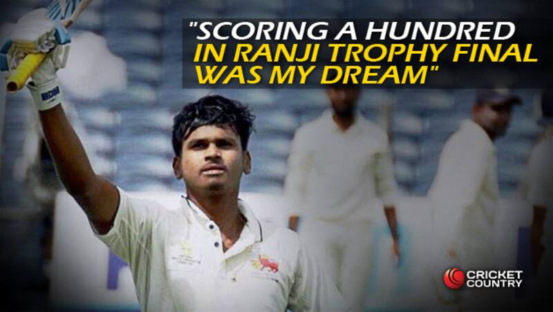 Shreyas Iyer scored 117 in the Ranji Trophy 2015-16 final against Saurashtra. Photo Courtesy: Shreyas Iyer on Facebook