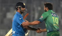 Shikha Pandey bags first wicket during Pakistan’s chase of 97 vs India in Group B match of Women’s T20 World Cup 2016 at Delhi
