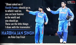 MS Dhoni coming up the order in Asia Cup final was Harbhajan Singh’s idea
