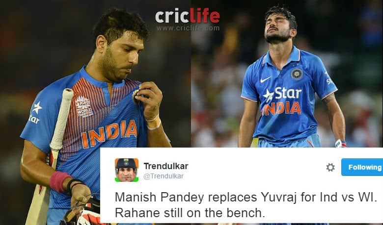 Manish Pandey to replace injured Yuvraj Singh in ICC World T20 2016: Twitter reaction