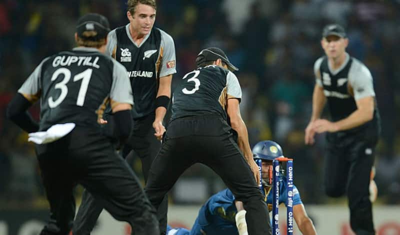 Lahiru Thirimanne is run out off the final ball with the scores tied. Image courtesy: AFP