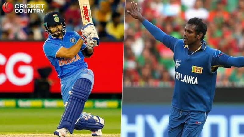 विराट कोहली ने श्रीलंका के खिलाफ 2 T20I मैचों में 135 रन बनाए हैं तो मैथ्यूज सबसे ज्यादा छक्के लगाने वालों में तीसरे स्थान पर हैं© Getty Images