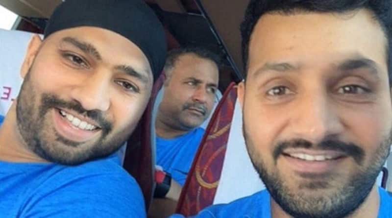 रोहित शर्मा और हरभजन सिंह Photo courtesy: Twitter