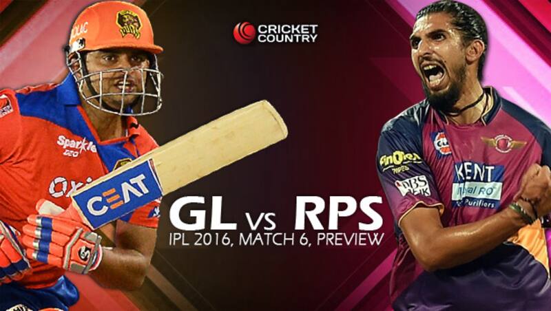 Gujarat Lions and Rising Pune Supergiants will clash for match 6 of IPL 2016 at Rajkot © AFP