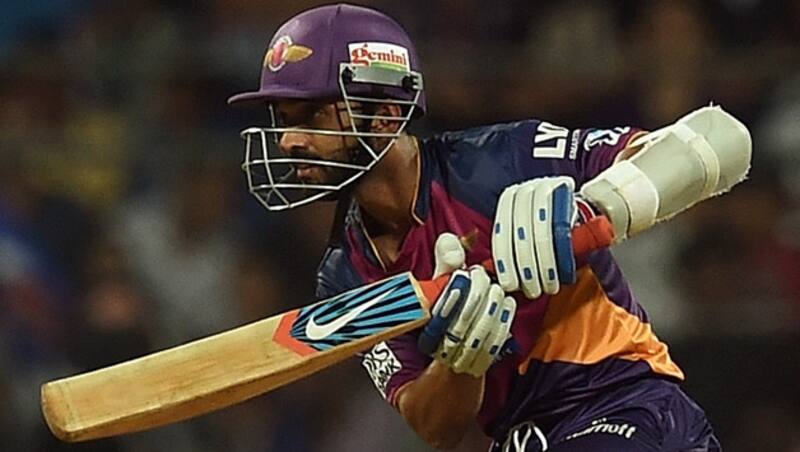 Ajinkya Rahane's fifty came off 37 deliveries, including seven boundaries, along with a strike rate of 132 &copy; AFP