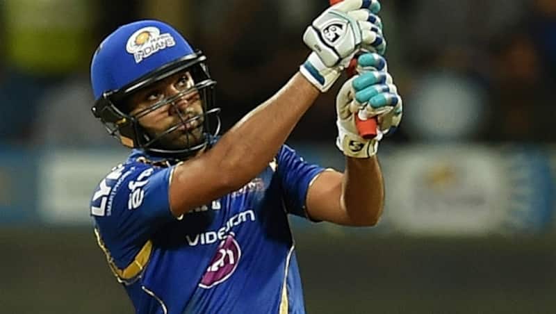 Rohit Sharma was named Man of the Match for his knock of 62 from 44 against RCB at Mumbai &Acirc;&copy; AFP