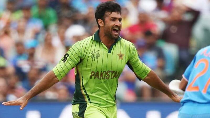 Sohail Khan finished with career best figures of 5 for 55 in the world Cup match against India &Acirc;&copy; Getty Images