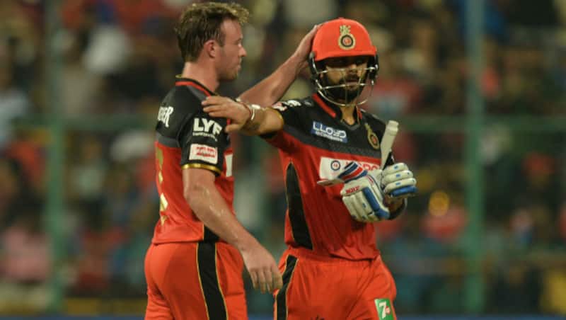 AB de Villiers and Virat Kohli play for Royal Challengers Bangalore (RCB) and it is always a treat to watch the two play together &copy; AFP