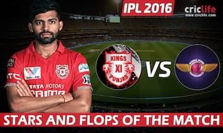 IPL 2016, Match 10: Kings XI Punjab beat Rising Pune Supergiants by 6 wickets at Mohali, Stars and Flops