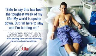 His world has turned “upside down” but James Taylor will “battle on”