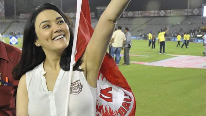 Preity Zinta is often seen at the stands supporting her team Kings XI Punjab  &copy; IANS 