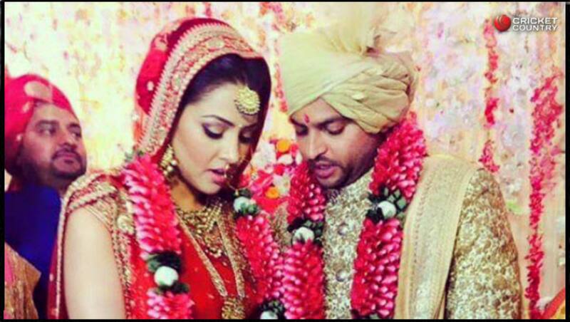 Suresh Raina got married to Priyanka Chaudhary last year &copy; Getty Images