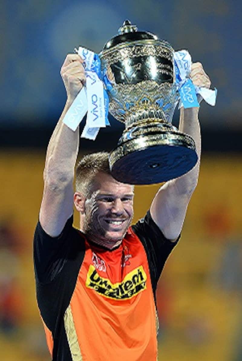 David Warner skippered SRH to their first ever IPL title &Acirc;&copy; AFP
