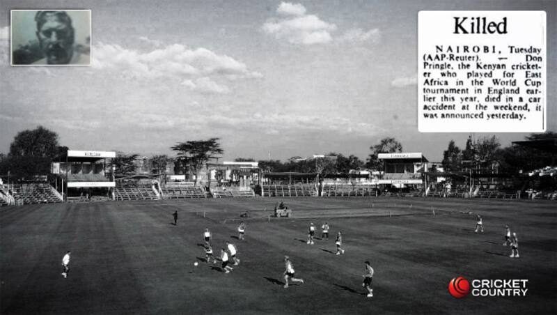 Inset, top left: Don Pringle. Photo courtesy: Sportsweek Cricket Quarterly. Inset, top right: News of Don Pringle&acirc;s death in The Canberra Times. Main picture: Nairobi Club Ground (above) was the first Kenyan ground to get a turf wicket; the grass was laid by the landscape designer Don Pringle &Acirc;&copy; Getty Images