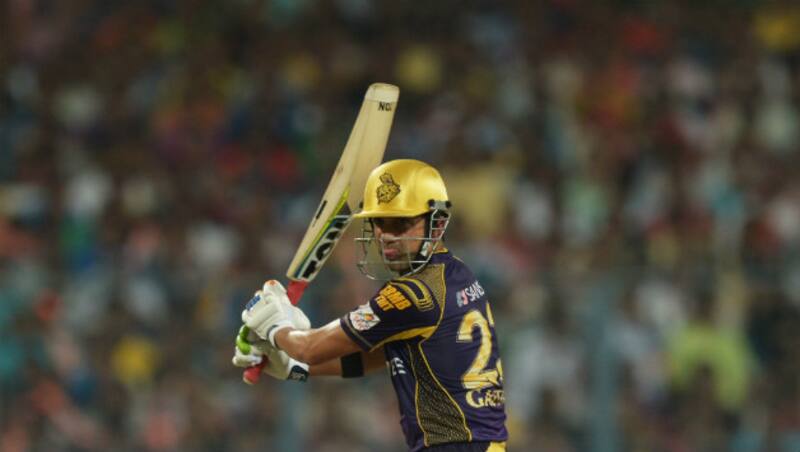 Gautam Gambhir (above) was dismissed by Praveen Kumar, aftter being played on to his stumps &Acirc;&copy; AFP